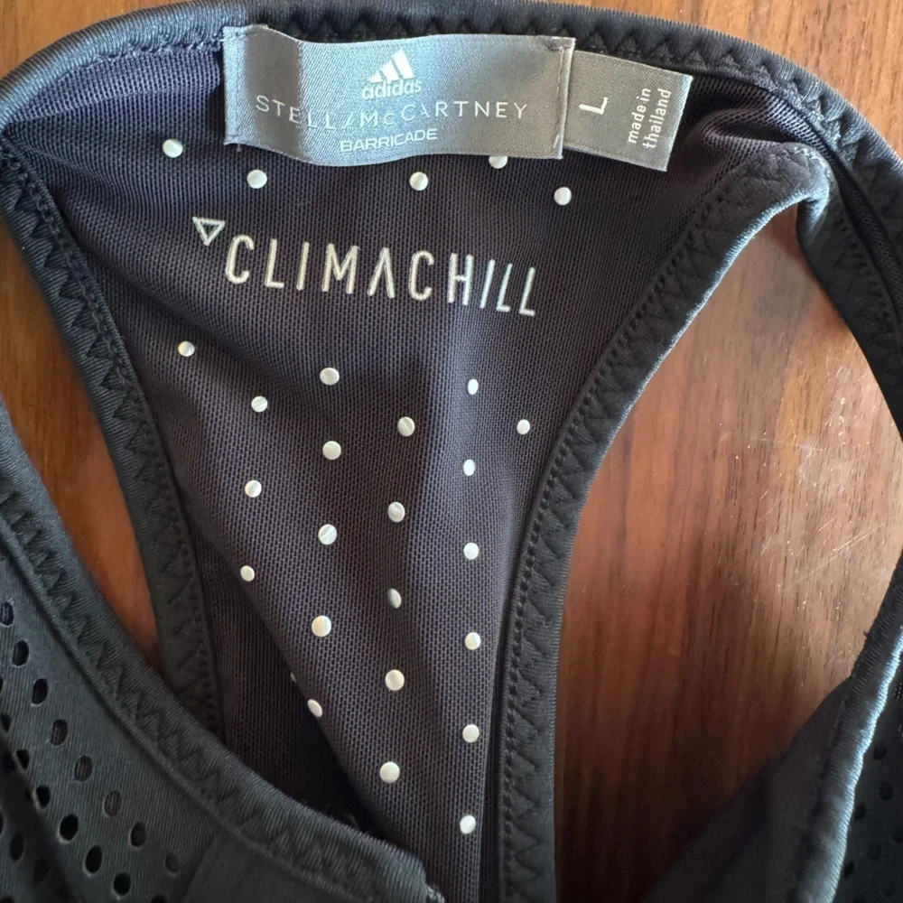ADIDAS Stella McCartney Black Tennis Dress with BRA Size Large - Picture 10 of 10